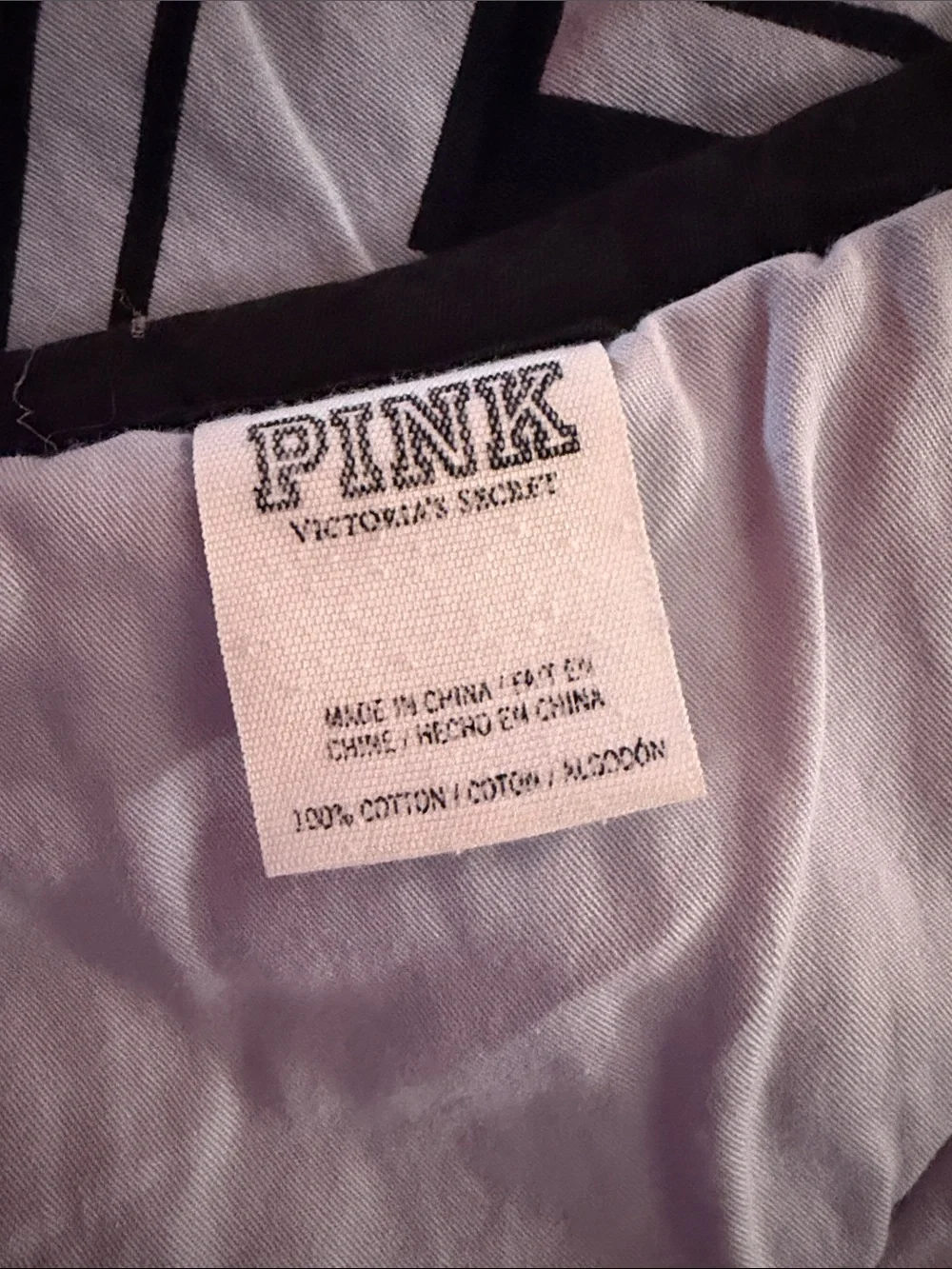 PINK Victoria's Secret Black & White Chevron Quilted Comforter